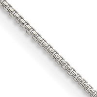 Sterling Silver 1mm Round Box Chain view 1