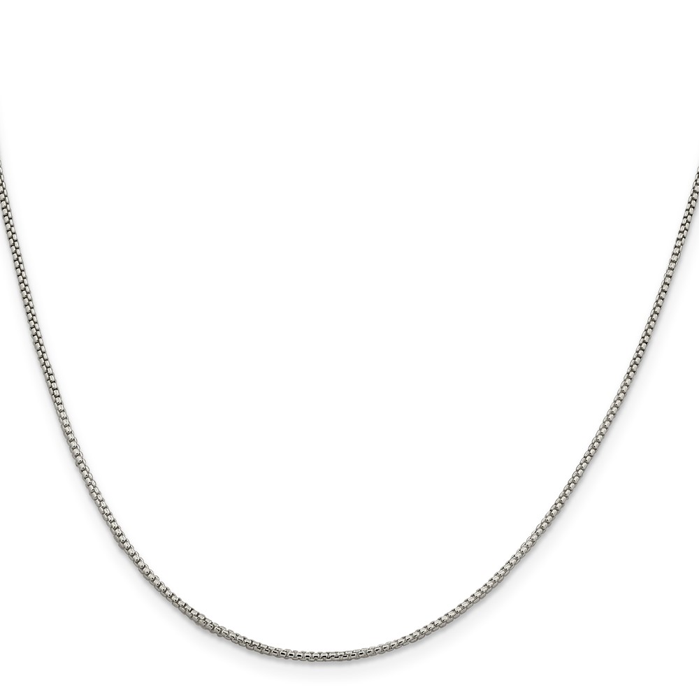 Sterling Silver 1.25mm Round Box Chain (QHX024-36)