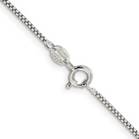 Sterling Silver 1.25mm Round Box Chain view 3