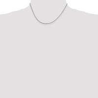 Sterling Silver 1.25mm Round Box Chain view 4