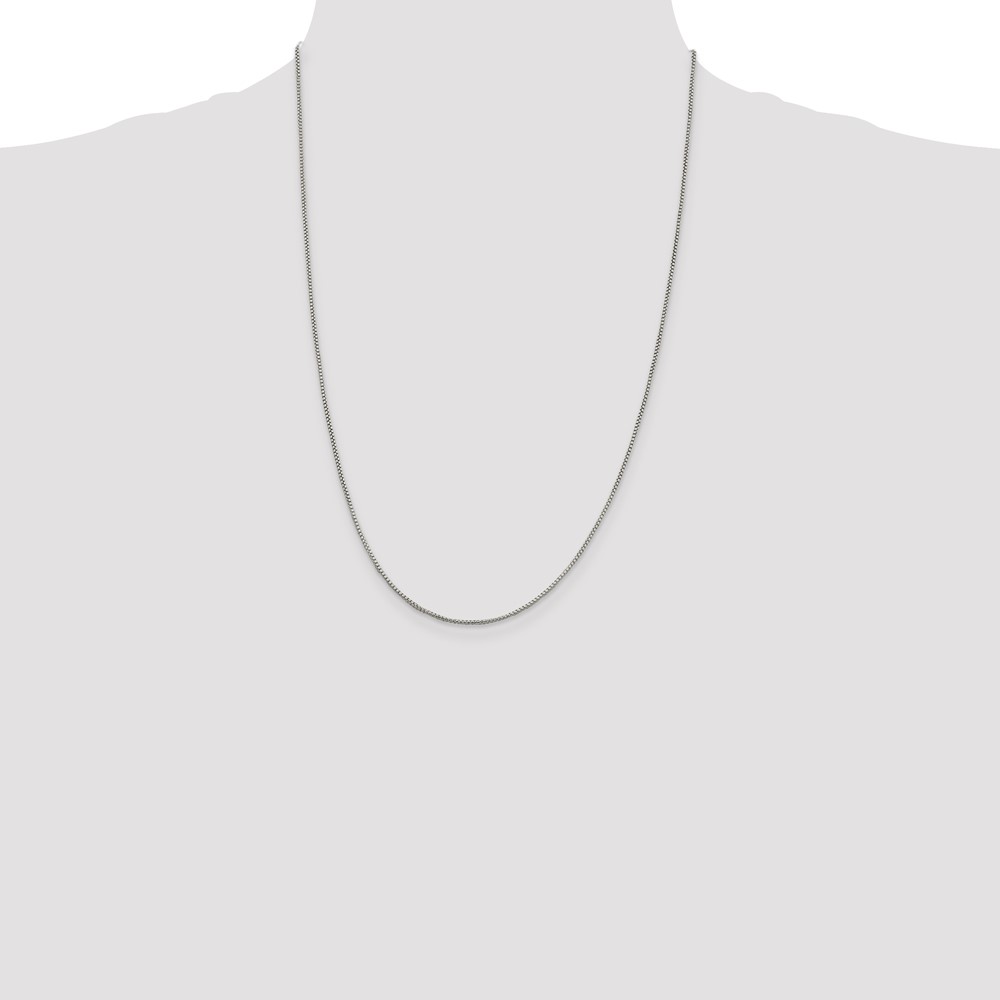 Sterling Silver 1.25mm Round Box Chain (QHX024-24)
