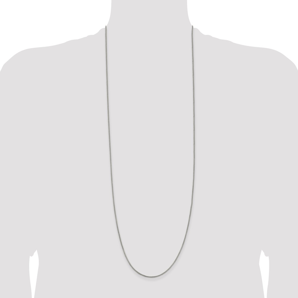 Sterling Silver 1.25mm Round Box Chain (QHX024-36)