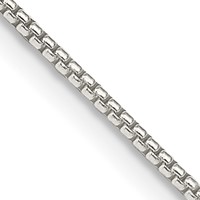 Sterling Silver 1.25mm Round Box Chain view 1