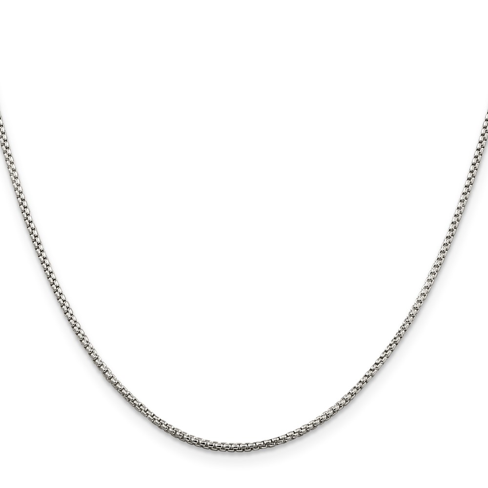 Sterling Silver 1.5mm Round Box Chain (QHX028-22)