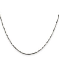 Sterling Silver 1.5mm Round Box Chain view 2