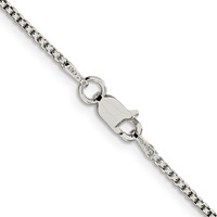 Sterling Silver 1.5mm Round Box Chain view 3