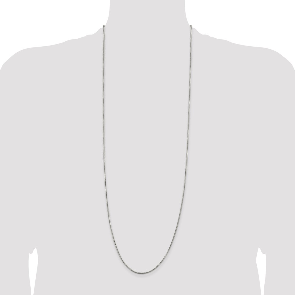 Sterling Silver 1.5mm Round Box Chain (QHX028-36)