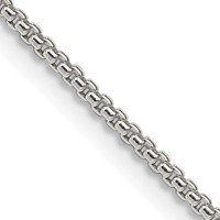 Sterling Silver 1.5mm Round Box Chain view 1