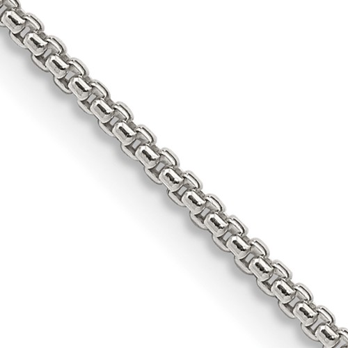 Sterling Silver 1.5mm Round Box Chain