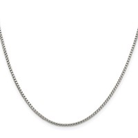 Sterling Silver 1.75mm Round Box Chain view 2