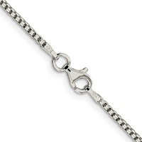 Sterling Silver 1.75mm Round Box Chain view 3