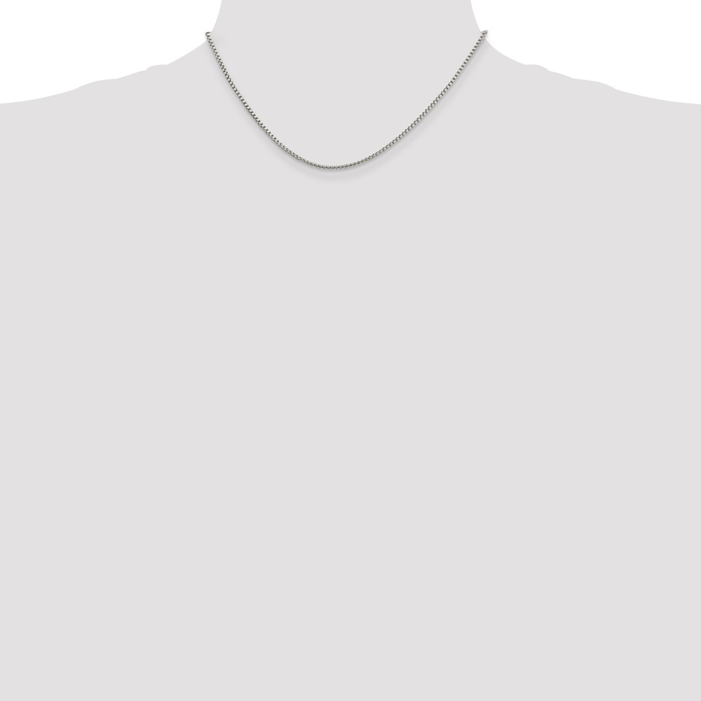 Sterling Silver 1.75mm Round Box Chain (QHX035-16)