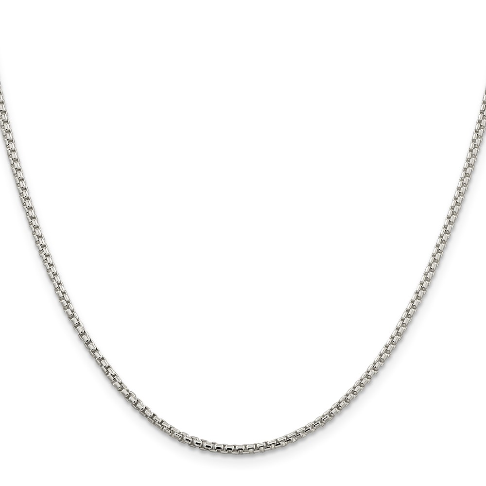 Sterling Silver 2mm Round Box Chain (QHX040-36)