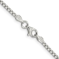 Sterling Silver 2mm Round Box Chain view 3