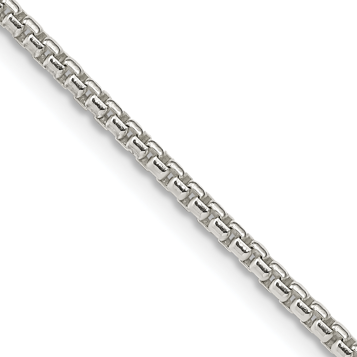 Sterling Silver 2mm Round Box Chain (QHX040-18)