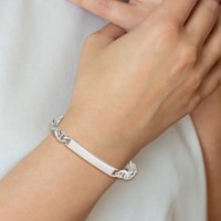 Sterling Silver Polished Engravable Anchor Link 33x 6mm Plate ID Bracelet, 7" view 5