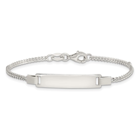 Sterling Silver Adjustable Baby ID Bracelet