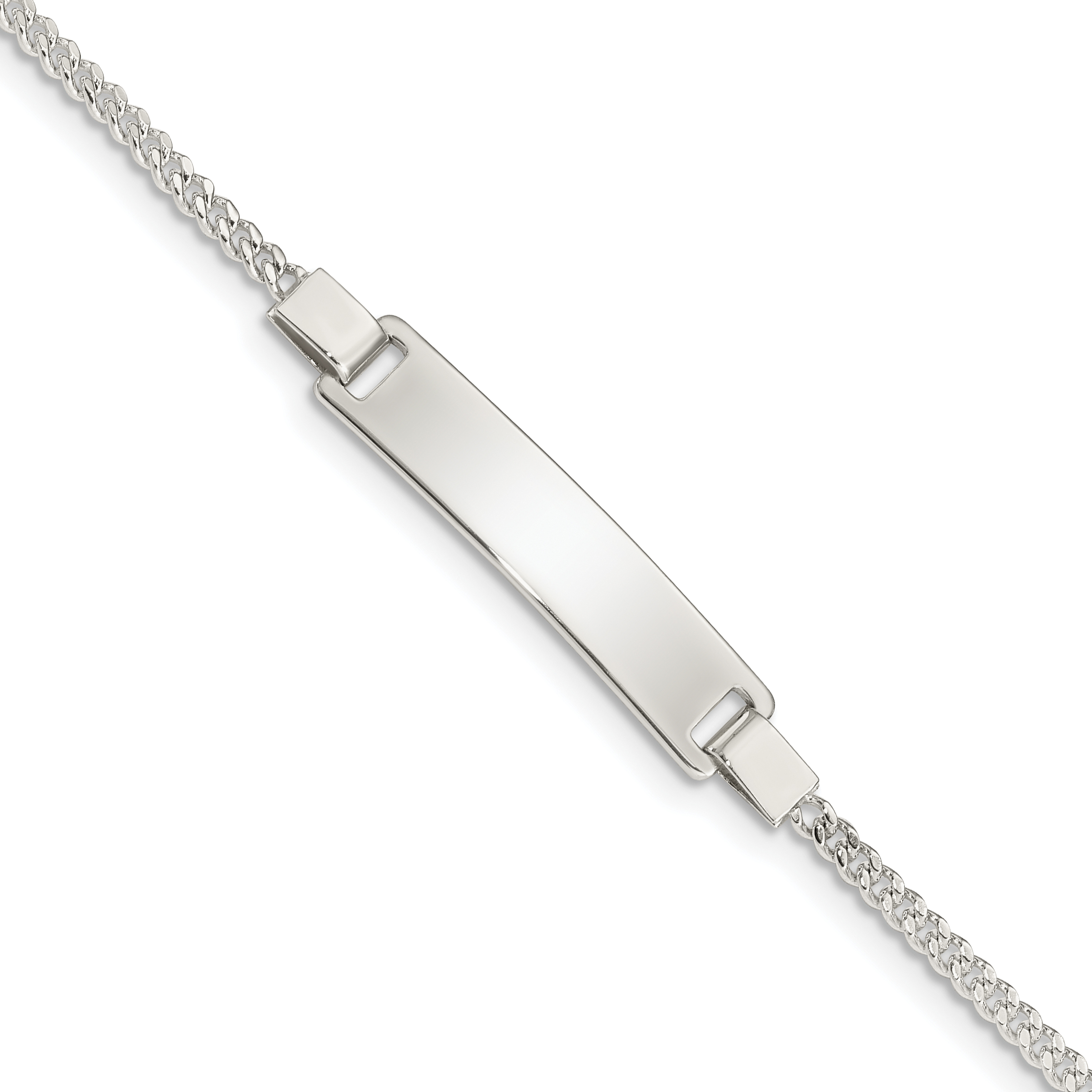 Sterling Silver Adjustable Baby ID Bracelet (QID167-5.5)
