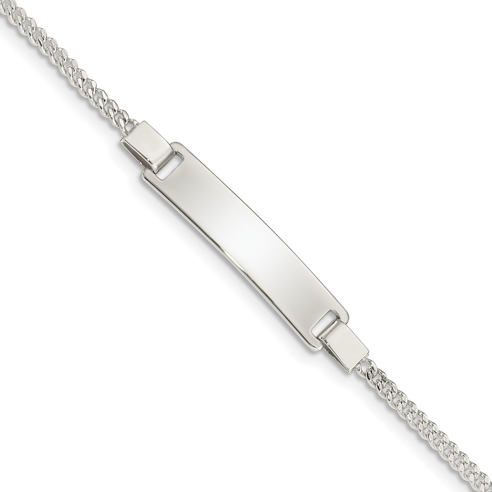 Sterling Silver Adjustable Baby ID Bracelet (QID167-5.5)