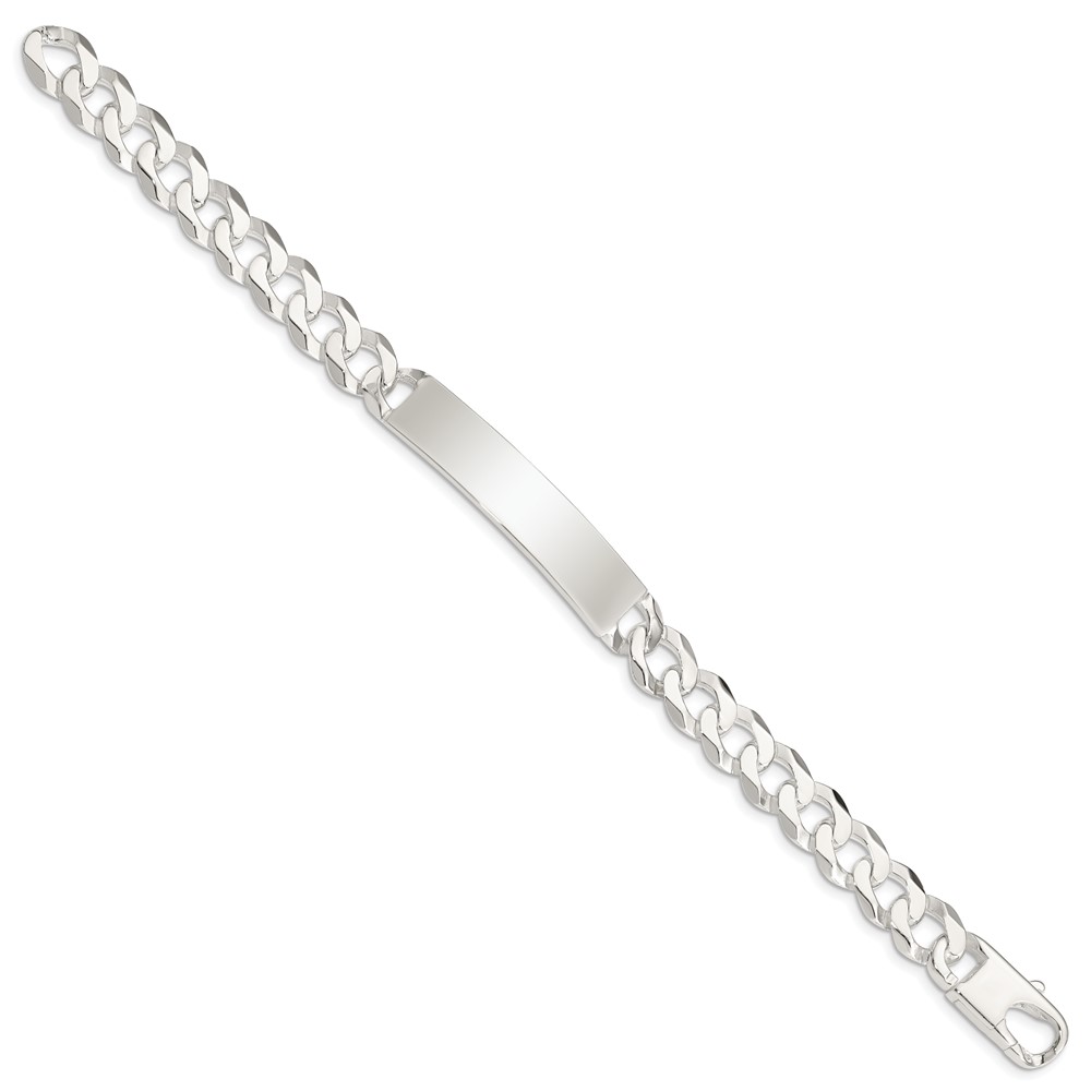Sterling Silver Curb Link ID Bracelet (QID200-7.5)