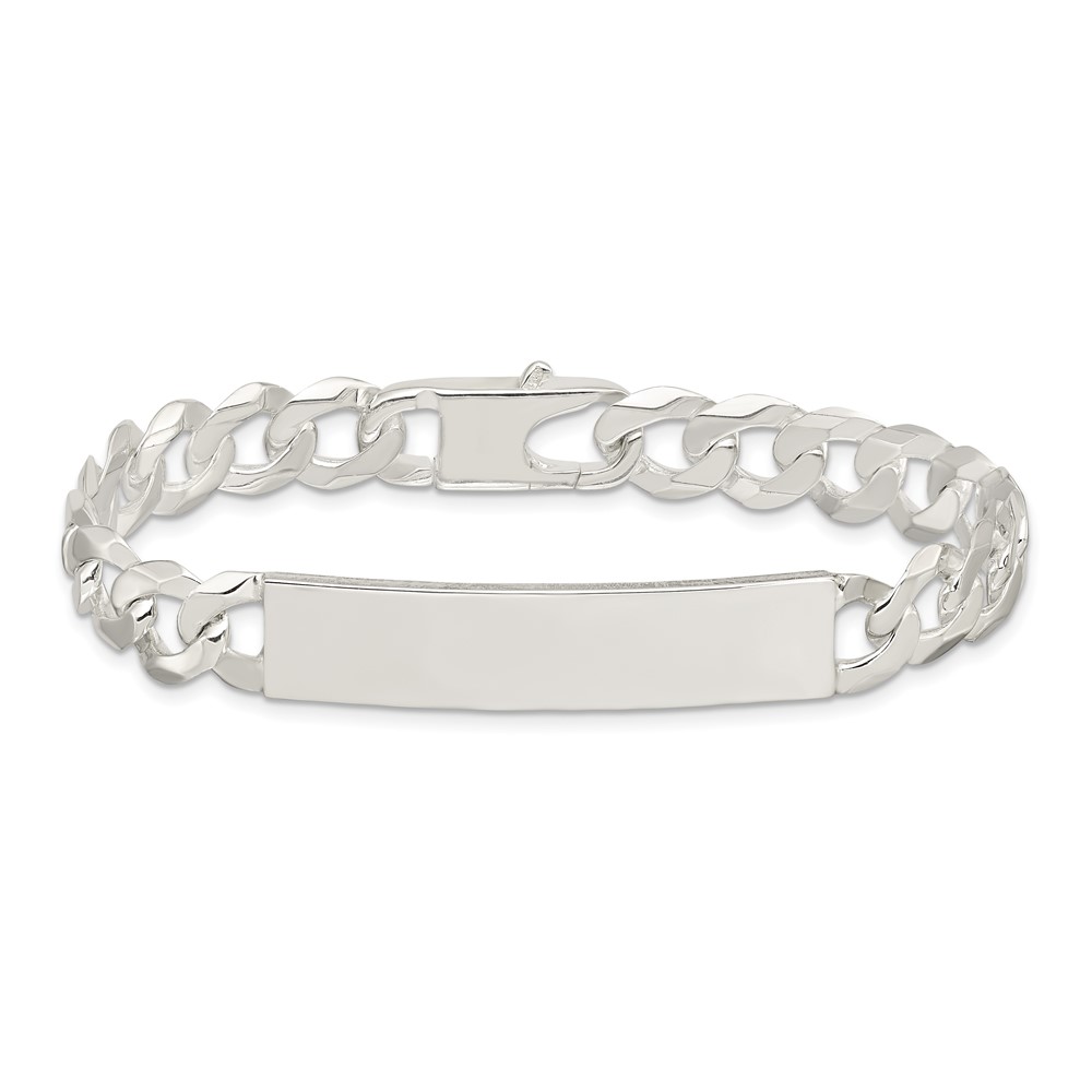 Sterling Silver Curb Link ID Bracelet (QID200-7.5)