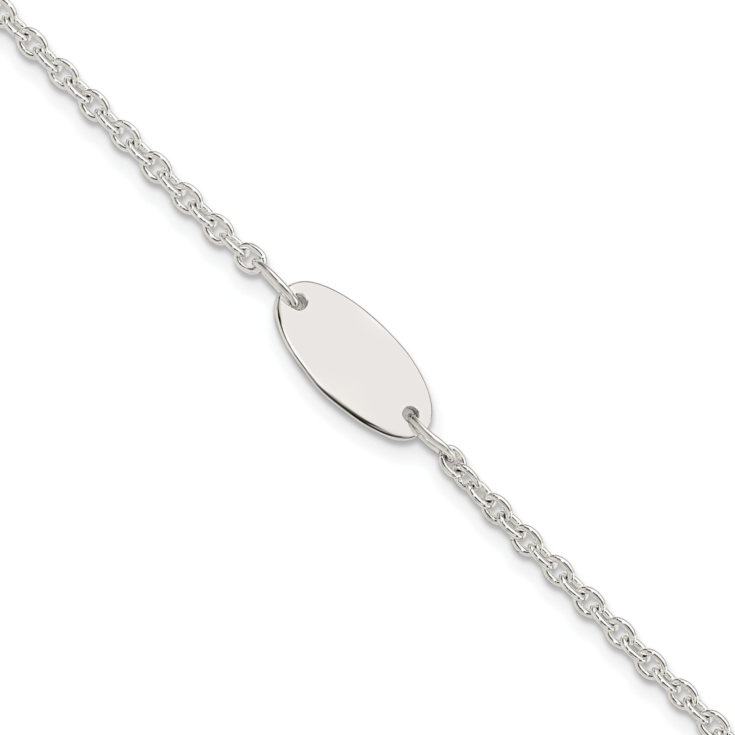 Sterling Silver Polished Childrens 6in ID Bracelet (QID234-6)
