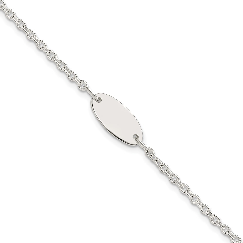 Sterling Silver Polished Childrens 6in ID Bracelet (QID234-6)