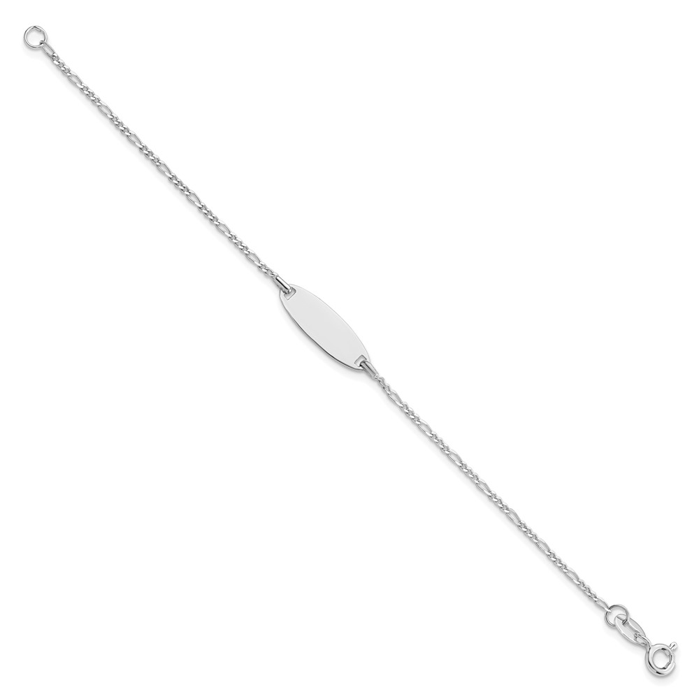 Sterling Silver Polished Childrens 6in ID Bracelet (QID235-6)