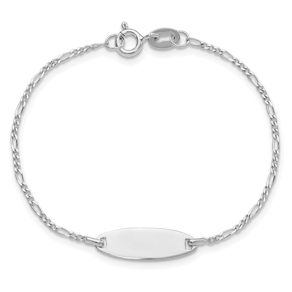 Sterling Silver Polished Childrens 6in ID Bracelet (QID235-6)