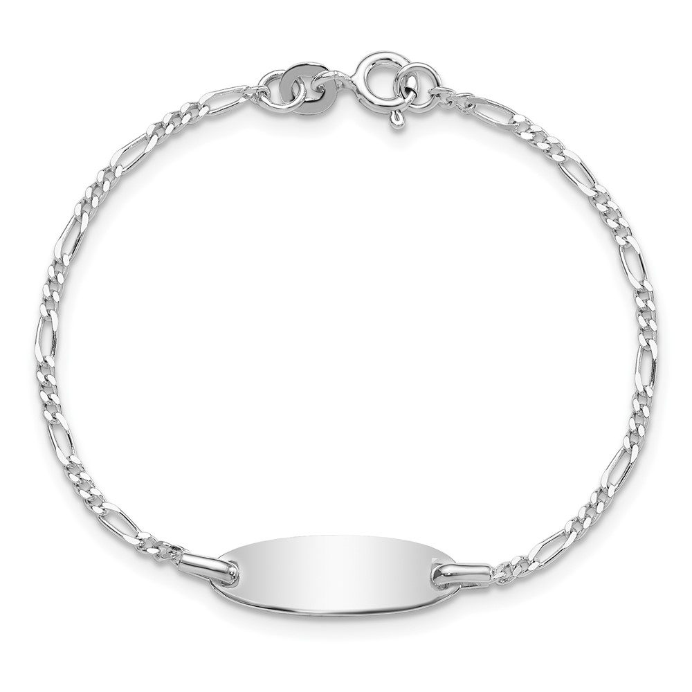 Sterling Silver Polished Childrens 6in ID Bracelet (QID236-6)