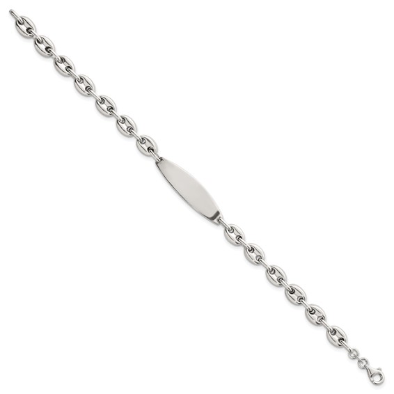 Sterling Silver Polished 6.25mm Mariner/Anchor Link 7.25 Inch ID Bracelet