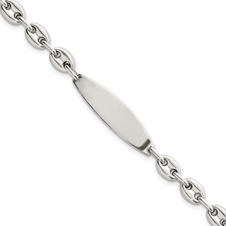 Sterling Silver Polished 6.25mm Mariner/Anchor Link 7.25 Inch ID Bracelet
