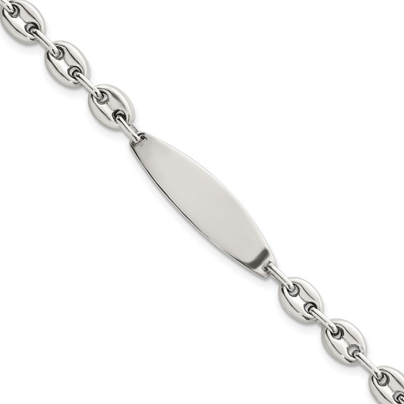 Sterling Silver Polished 6.25mm Mariner/Anchor Link 7.25 Inch ID Bracelet