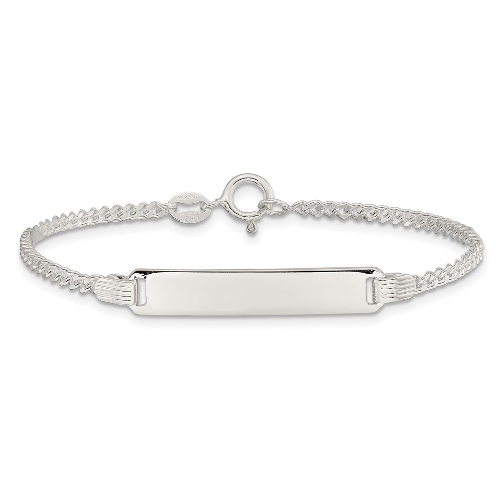 Sterling Silver Children's ID Bracelet (QID28-5.5)