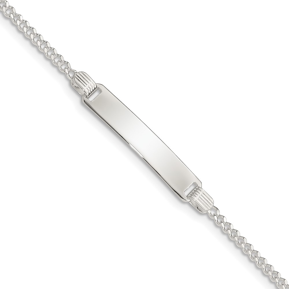 Sterling Silver Children's ID Bracelet (QID28-5.5)