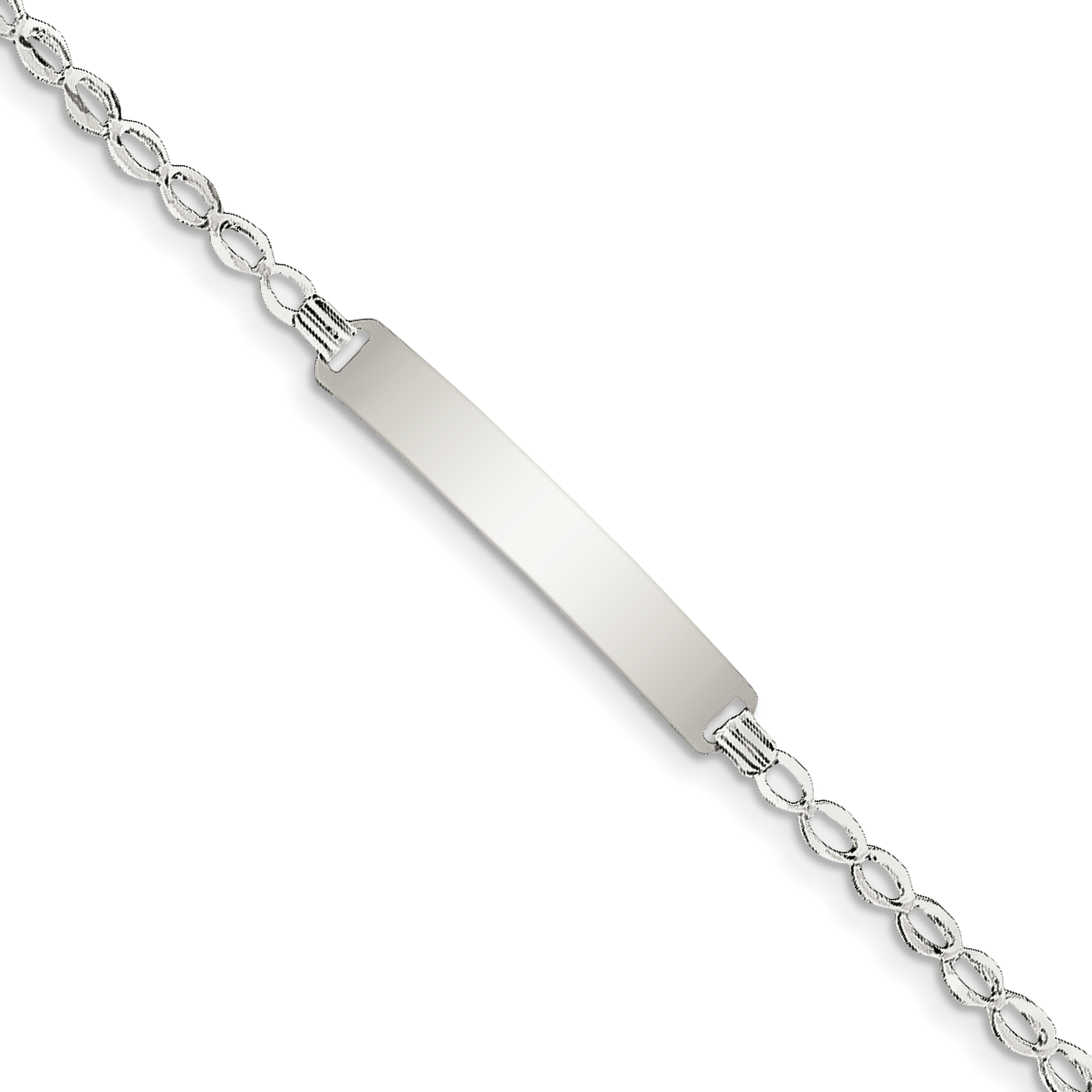Sterling Silver Children S Id Bracelet Weight 3 15 Grams Length Sterling Silver Children S Id Bracelet Weight 3 15 Grams Length 5 5mm Width 6mm