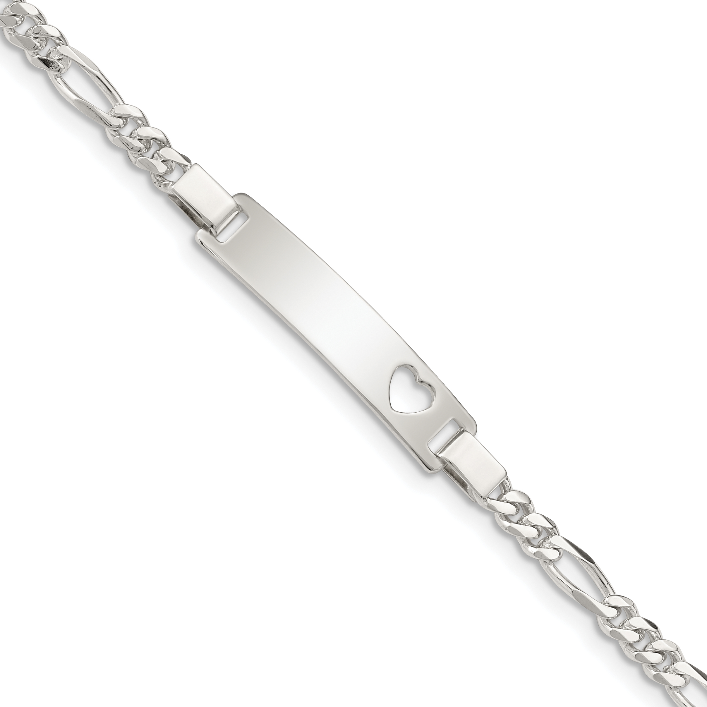Sterling Silver Baby ID Bracelet (QID42-6)