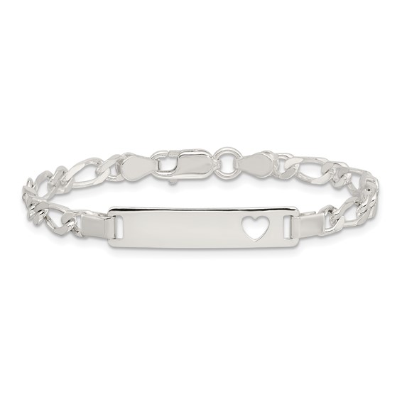Sterling Silver Baby ID 6 IN Bracelet