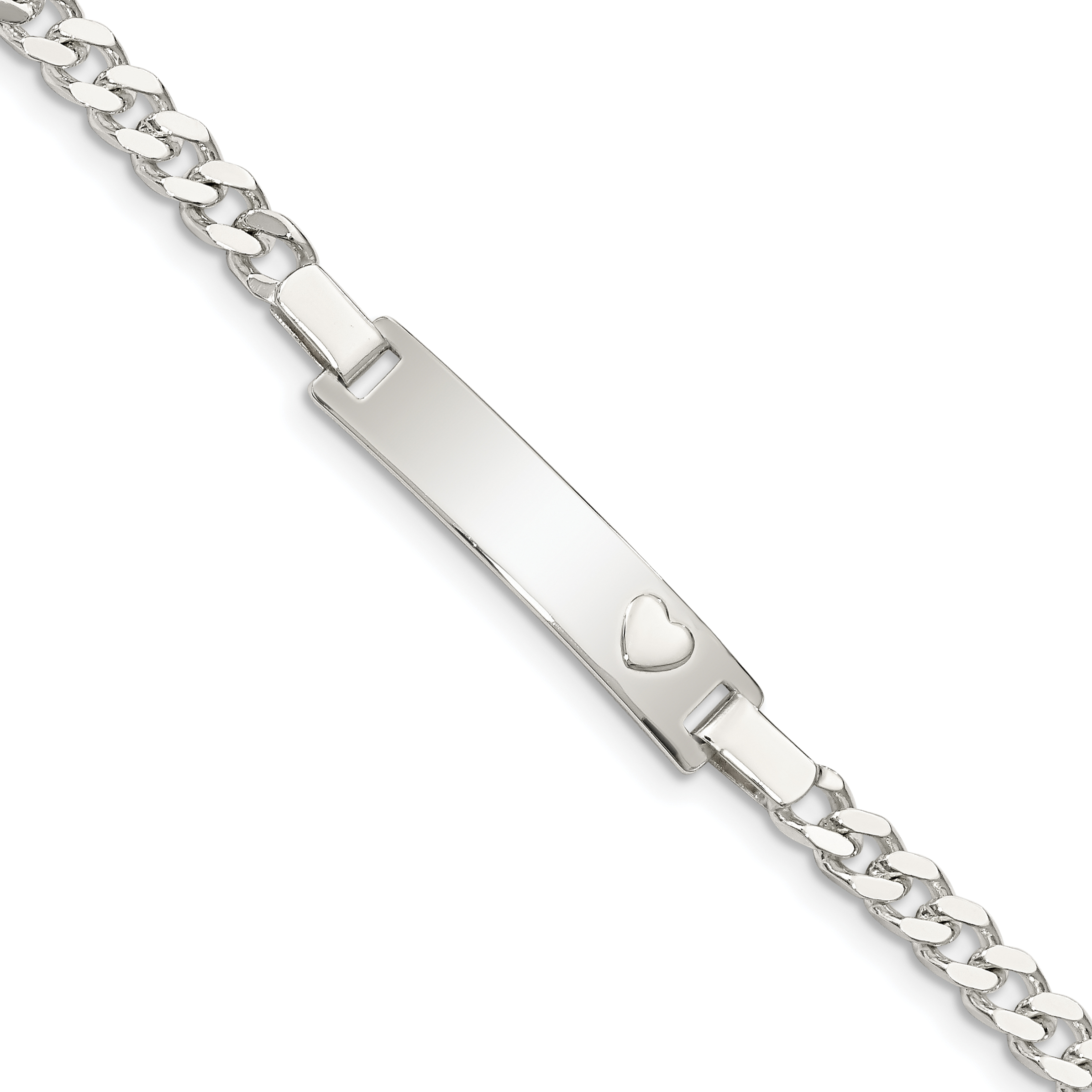 Sterling Silver Baby ID Bracelet (QID49-6)