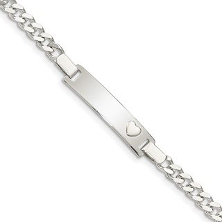Sterling Silver Baby ID Bracelet