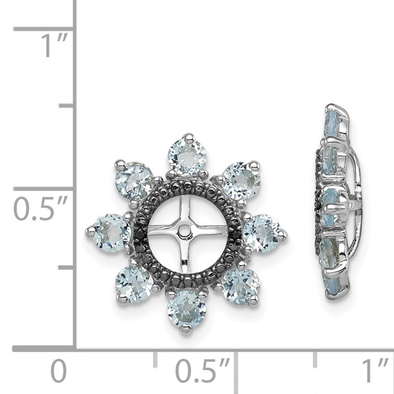 Birthstone & Black Sapphire Earring Jackets