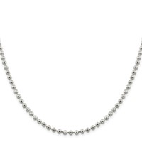 Sterling Silver 4mm Beaded Chain view 2