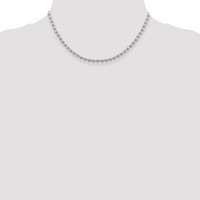 Sterling Silver 4mm Beaded Chain view 4