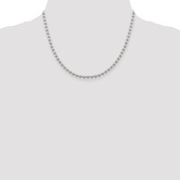 Sterling Silver 4mm Beaded Chain view 4