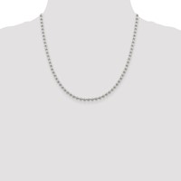 Sterling Silver 4mm Beaded Chain view 4