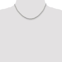 Sterling Silver 4mm Beads on Box Chain view 4