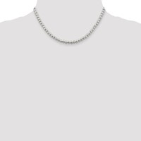 Sterling Silver 5mm Beads on Box Chain view 4