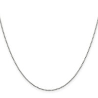 Sterling Silver 1.25mm Beaded Chain view 2