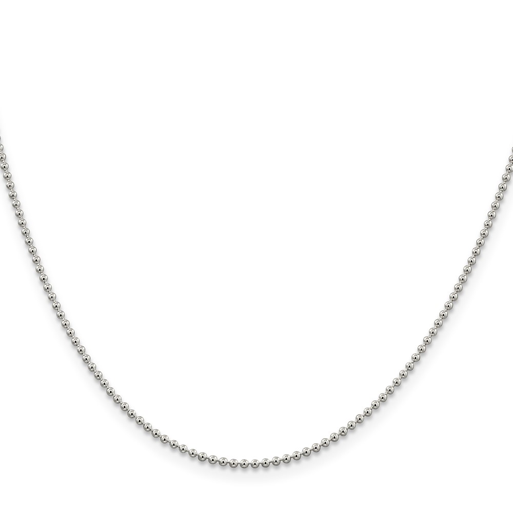 Sterling Silver 1.5mm Beaded Chain (QK81-24)