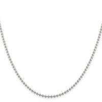 Sterling Silver 2.35mm Beaded Chain view 2